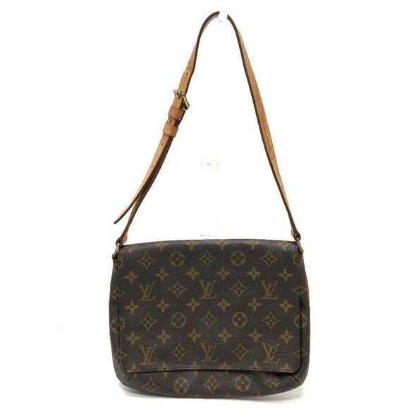 LOUIS VUITTON M51257 Monogram MusetteTango short Shoulder Bag Brown/GoldHardwar - Picture 1 of 13